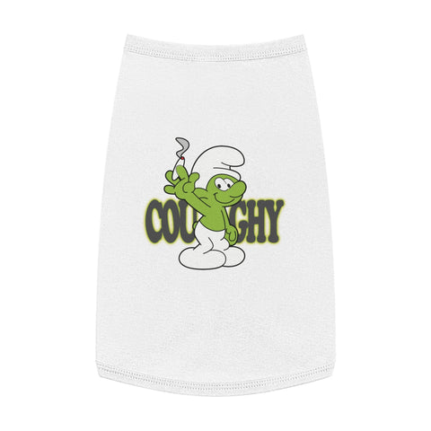 Coughy Character Pet Tank Top M / White