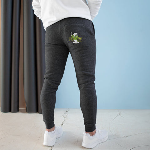Coughy Character Unisex Fleece Joggers Charcoal Heather / M