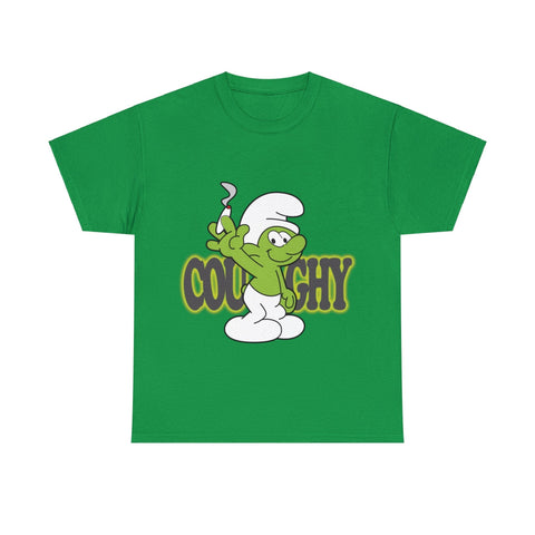 Coughy Character Unisex Tshirt Irish Green / S