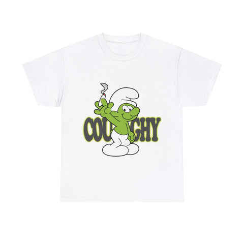 Coughy Character Unisex Tshirt White / S