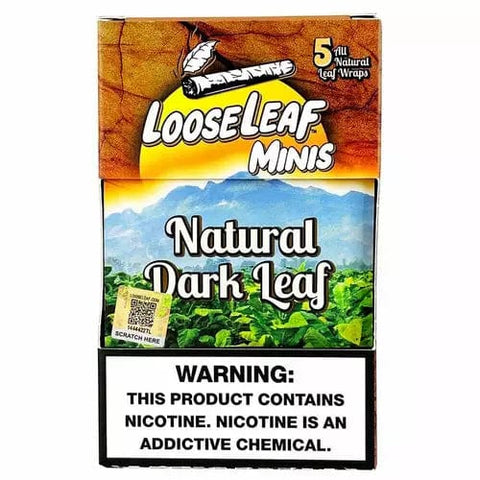 Loose Leaf Mini Wraps Natural Dark Leaf