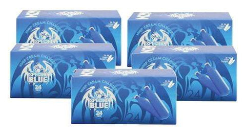 Special Blue Cream Chargers 24pcs