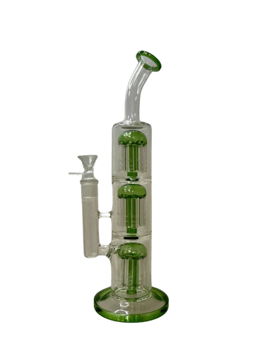 12" Green Triple Barrel Perc