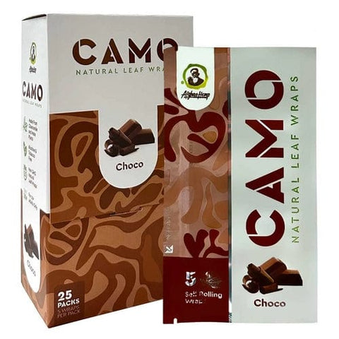 Camo Natural Leaf Wrap Chocolate
