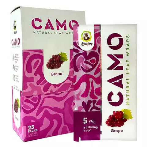 Camo Natural Leaf Wrap Grape