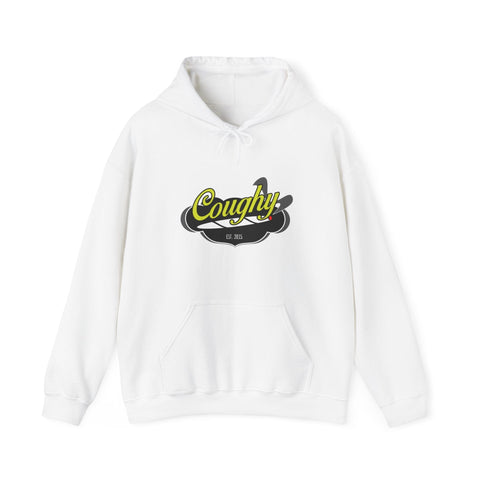 Coughy J Unisex Hoody White / S