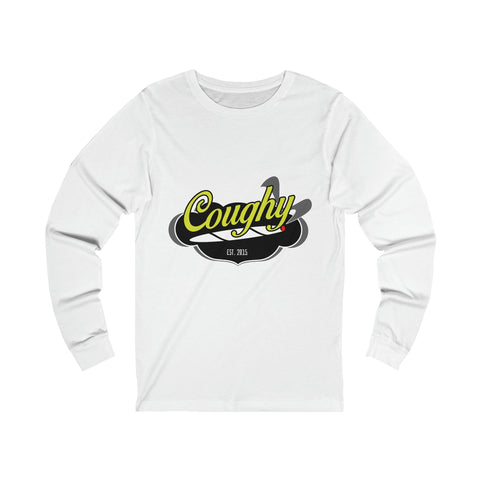 Coughy J Unisex Long Sleeve Shirt S / White
