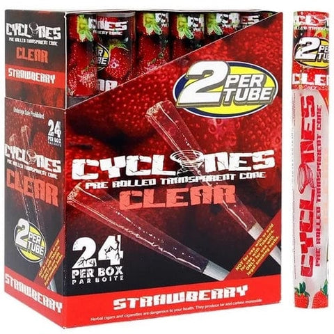 Cyclone Pre Rolled Cones Strawberry Clear