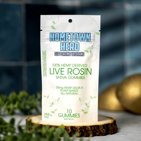 Hometown Hero Live Rosin Gummies Sativa