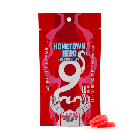 Hometown Hero  Select Spectrum Gummies Strawberry / Delta 9